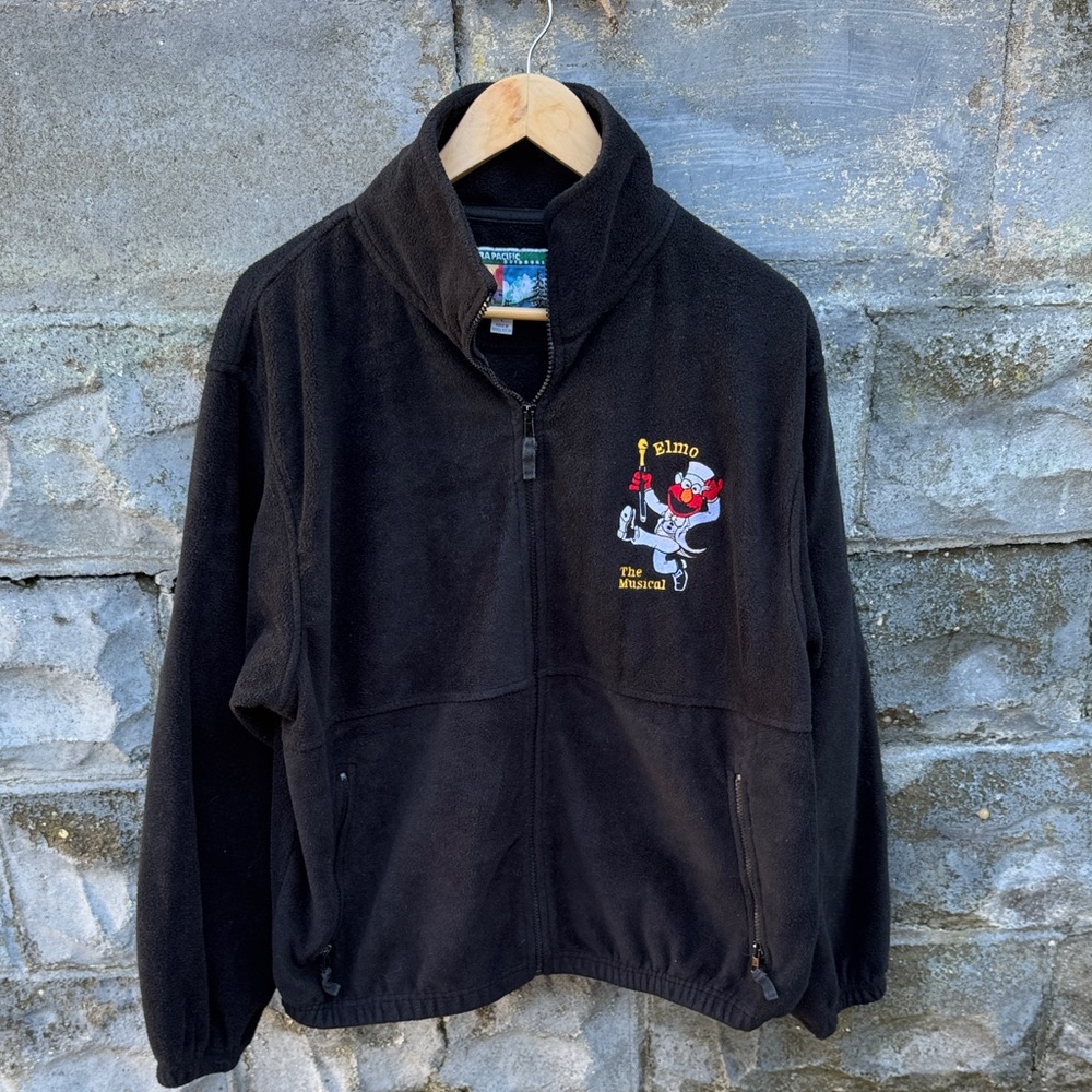 Vintage Elmo the Musical Fleece Jacket L Broadway NYC Sesame Street